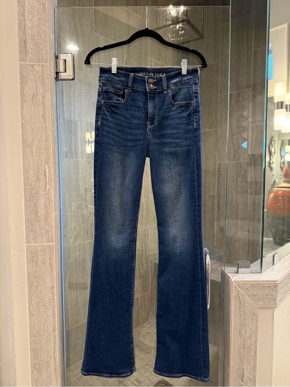 American Eagle Outfitters Dark Blue Flare Jeans